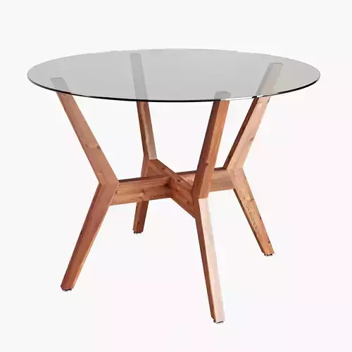 Wood dining table