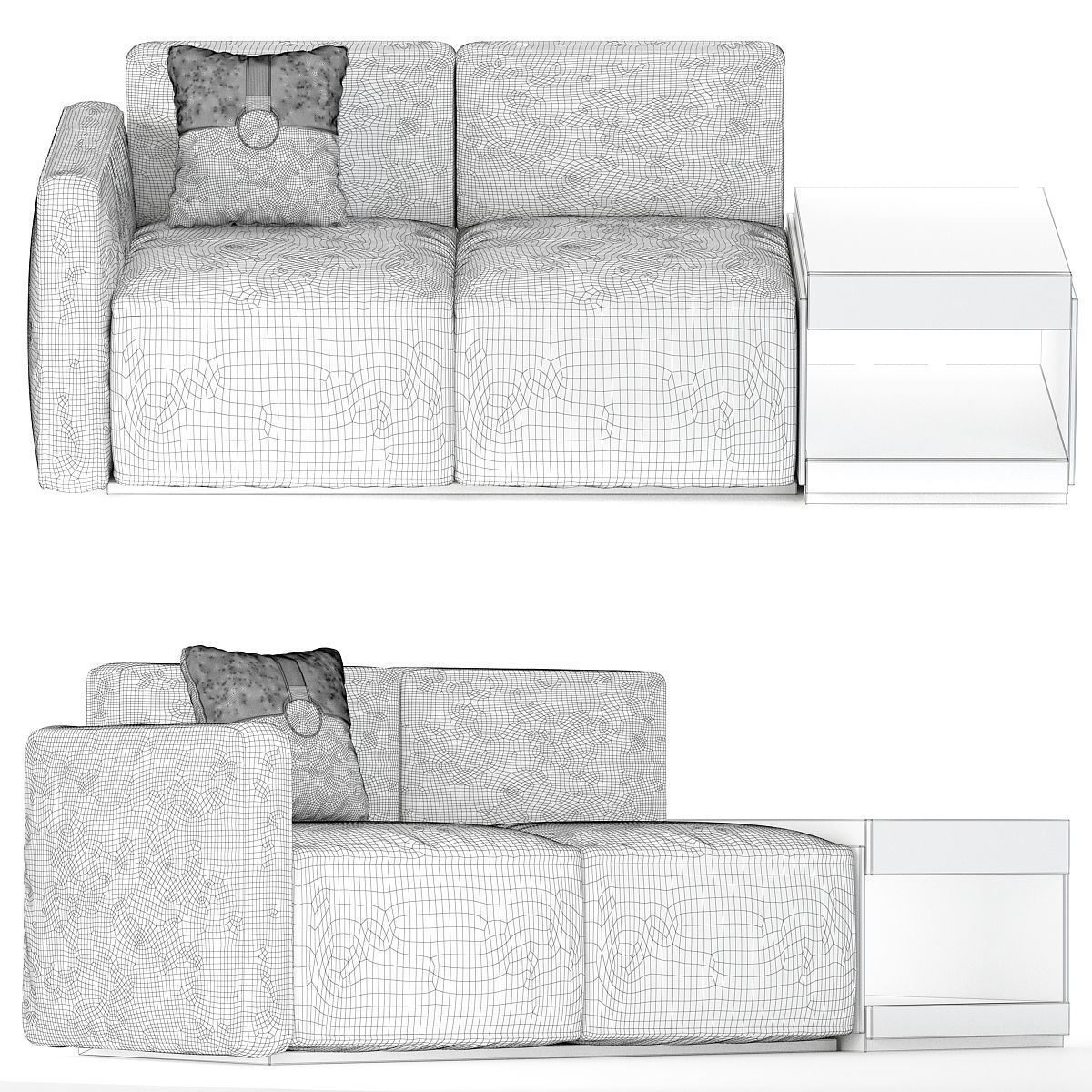 Colosseo natuzzi 3d model Low-poly 3D model_1