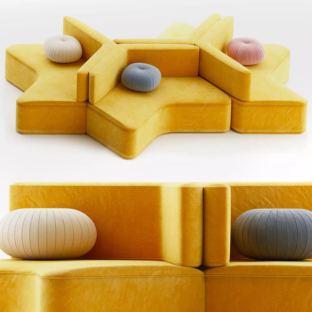 CROSS - Sofas from Diemme Architonic 3d model Low-poly 3D model_0