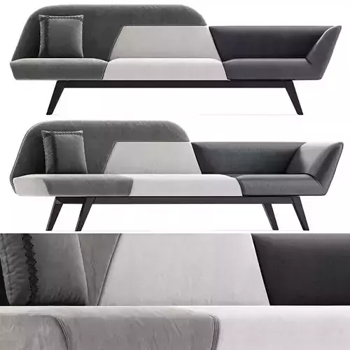 Sofa TAO 3d model Low-poly 3D model