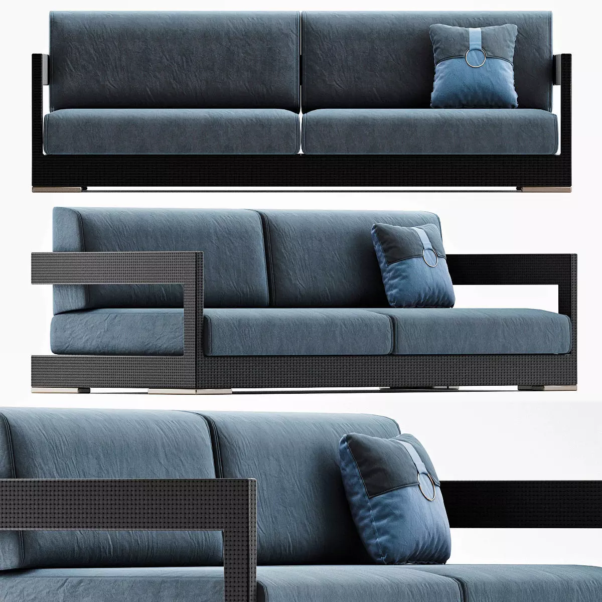 Resultado Sofa 3d model Low-poly 3D model_0
