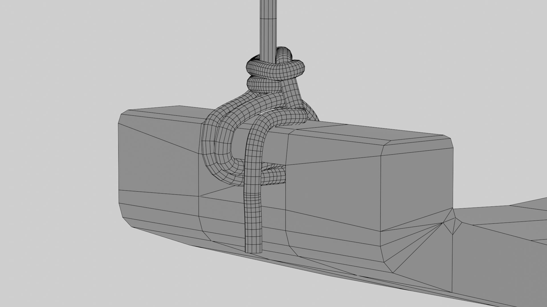 Wooden outdoor swing set with slide 3D model_20