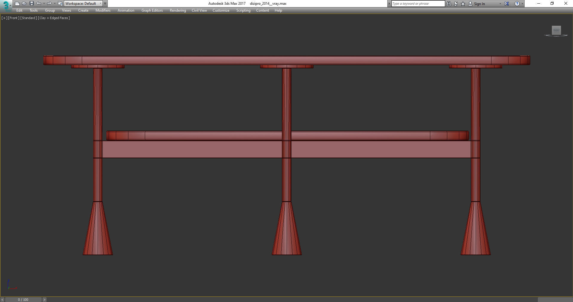 DA VINCI SINGLE COFFEE TABLE BY RICHARD HUTTEN 3d model Low-poly 3D model_5