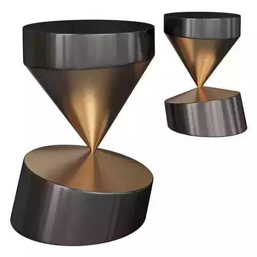 SET OF TWO THE WHIRLING TWINS COFFEE TABLES 3d model Low-poly 3D model