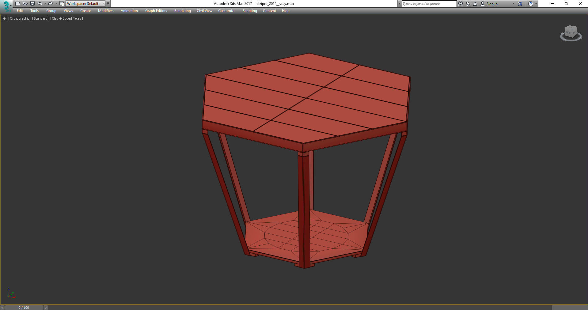 RAY COFFEE TABLE 3d model Low-poly 3D model_5