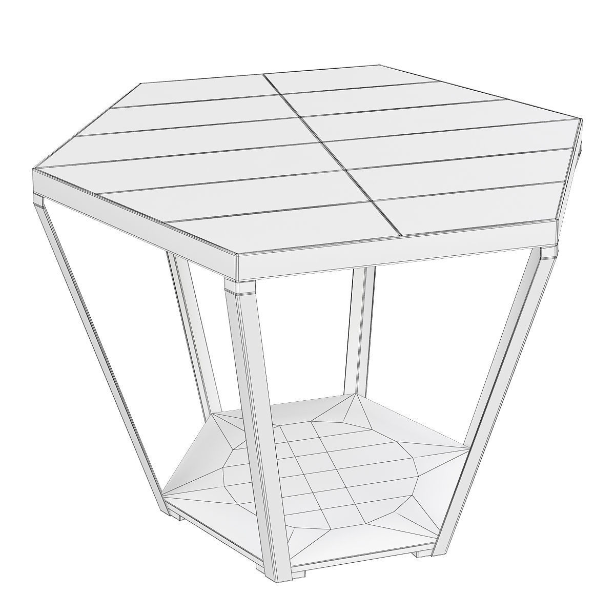 RAY COFFEE TABLE 3d model Low-poly 3D model_1