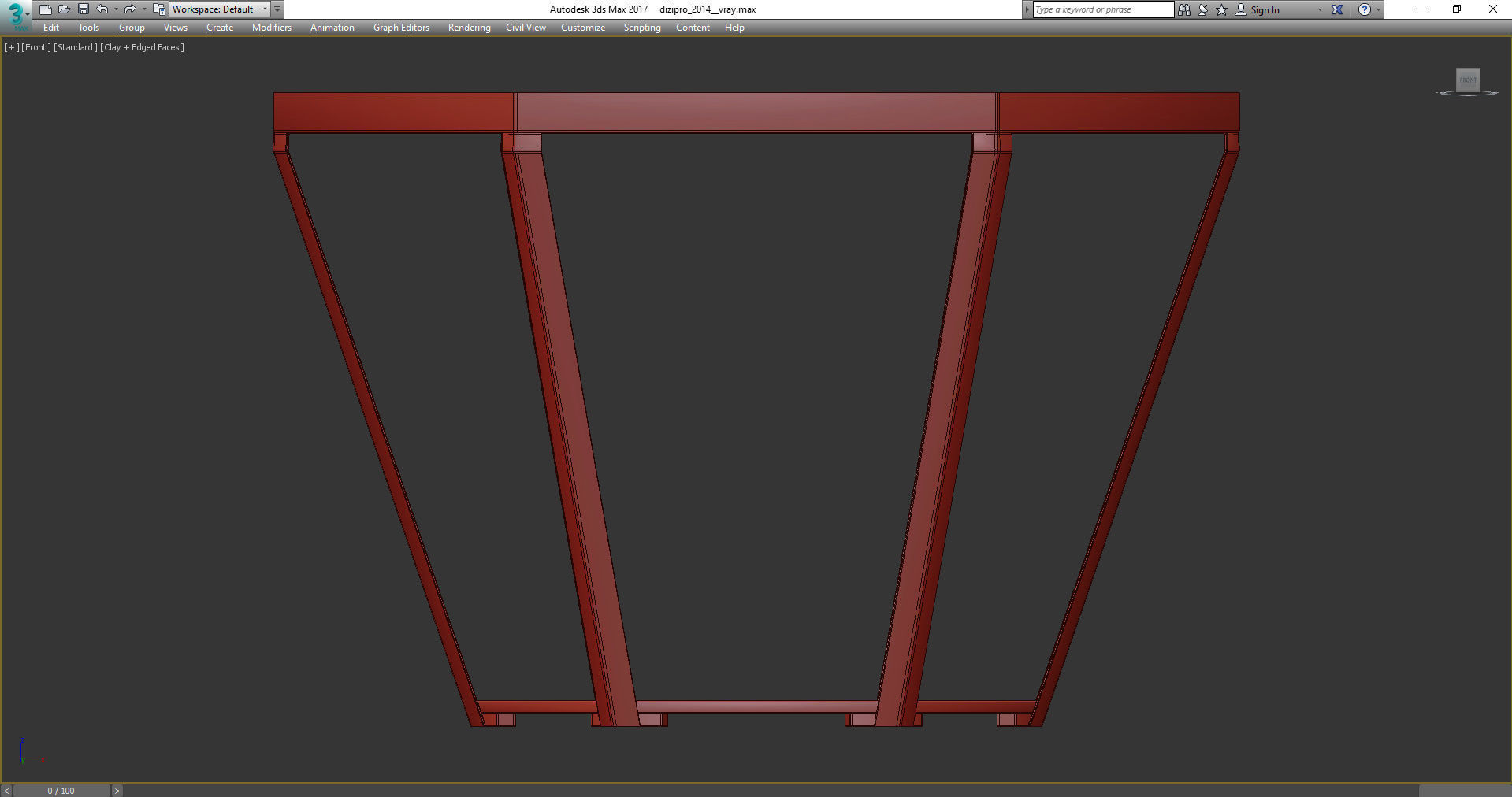 RAY COFFEE TABLE 3d model Low-poly 3D model_3