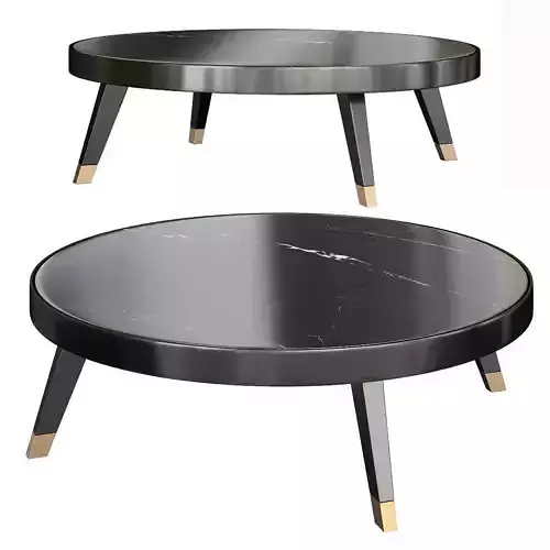 FABRICE OVAL COFFEE TABLE 3d model Low-poly 3D model
