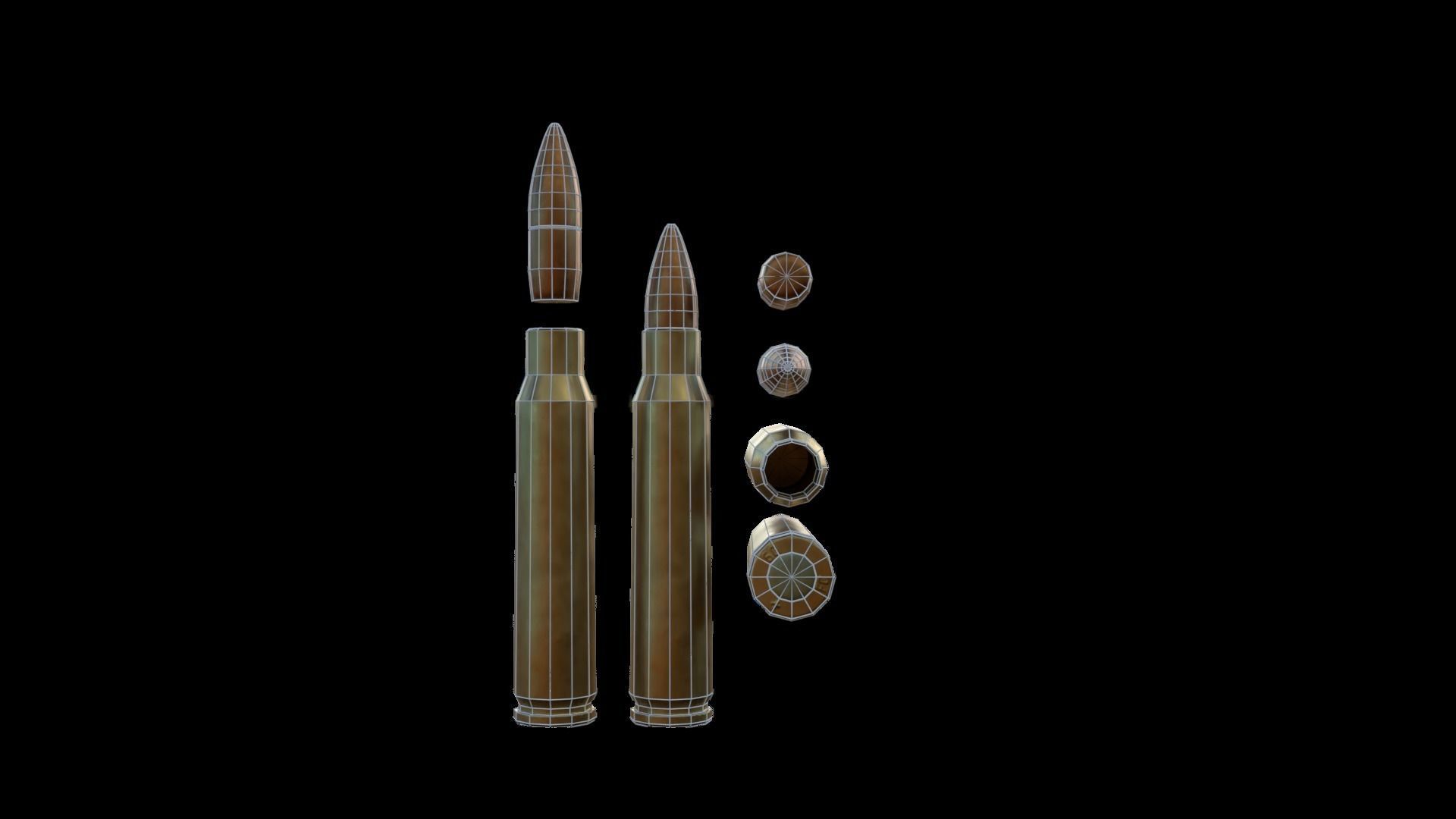 Modular Bullpup Rifle- Standard Variant   Low-poly 3D model_73