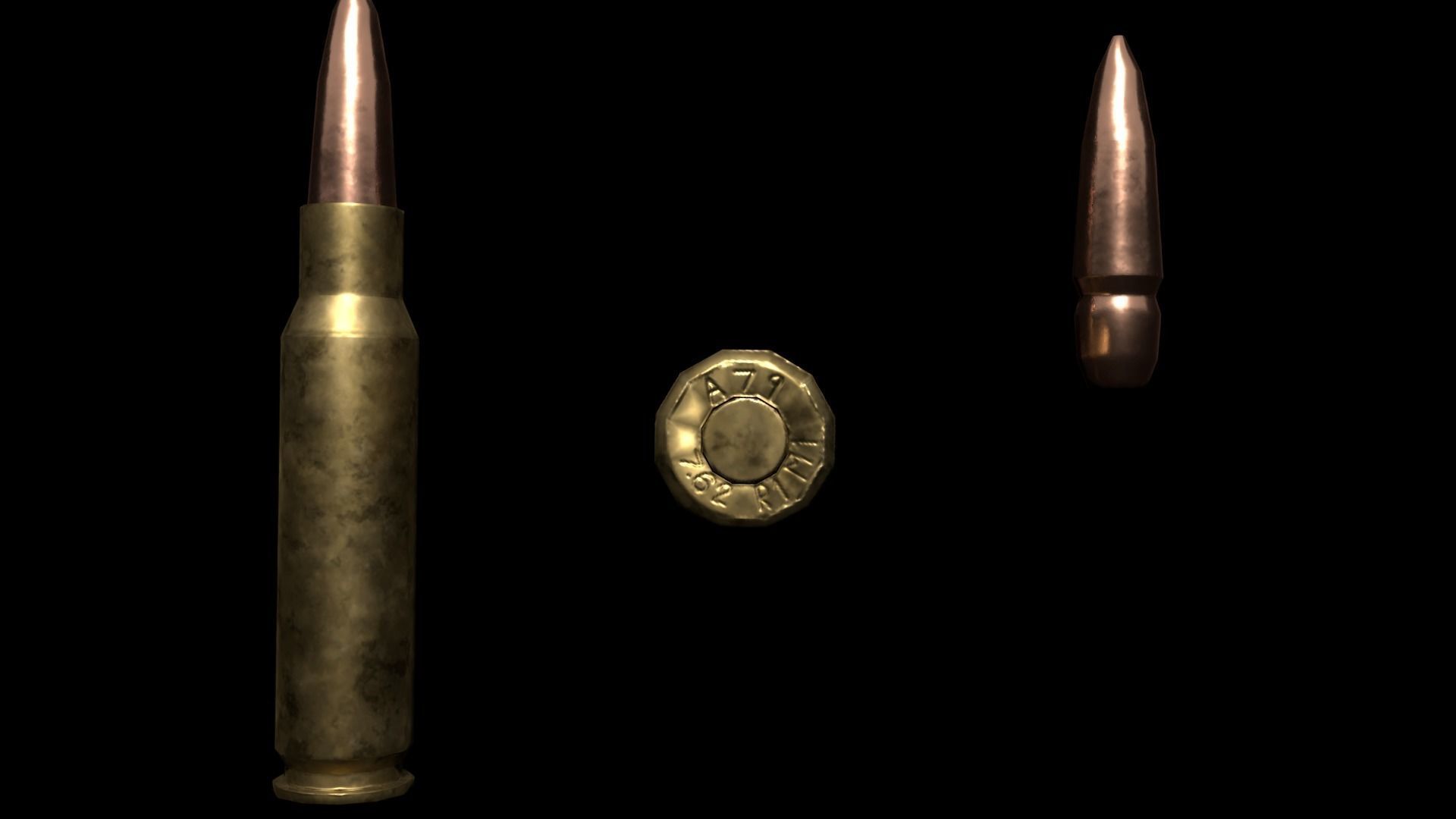 Modular Bullpup Rifle- Standard Variant   Low-poly 3D model_41