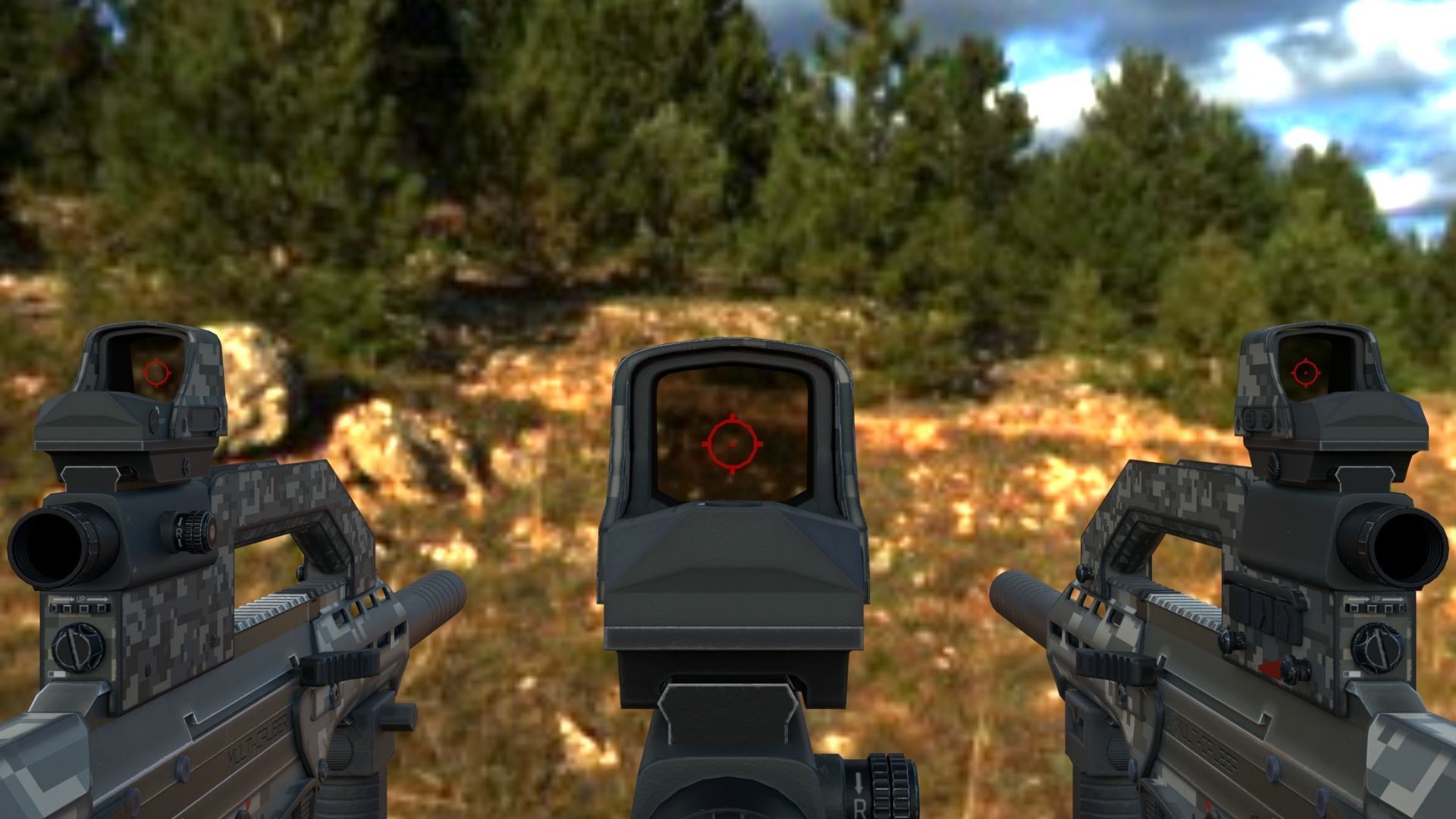 Modular Bullpup Rifle- Standard Variant   Low-poly 3D model_14