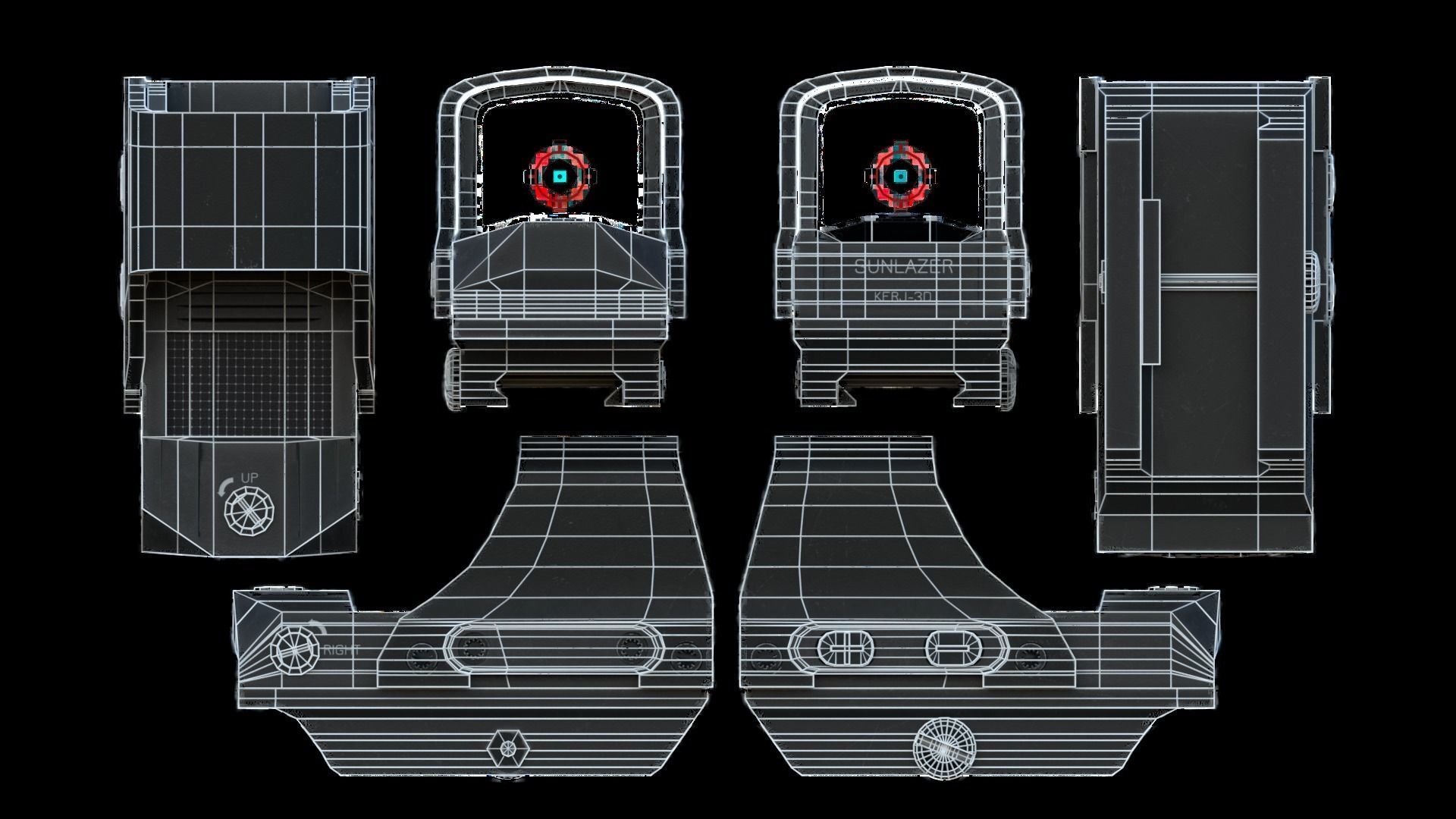 Modular Bullpup Rifle- Standard Variant   Low-poly 3D model_63