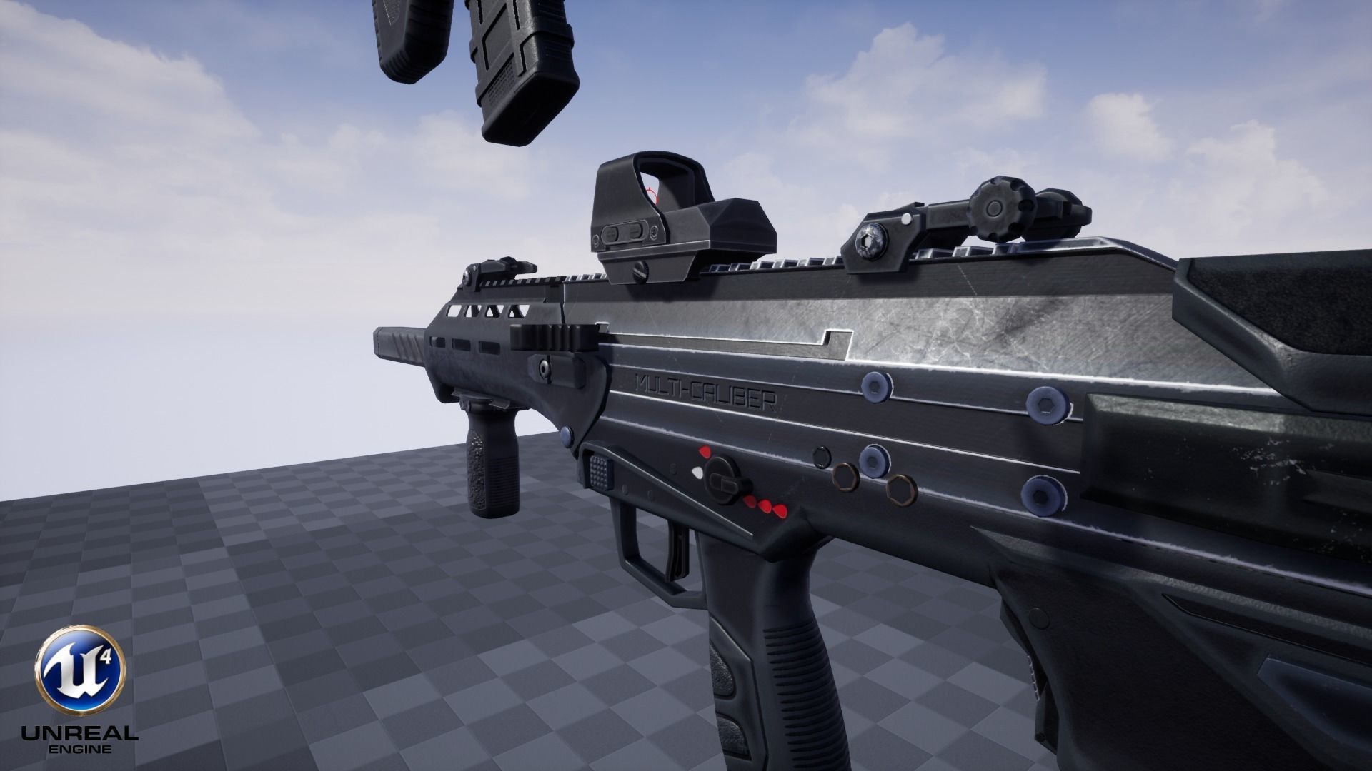 Modular Bullpup Rifle- Standard Variant   Low-poly 3D model_19