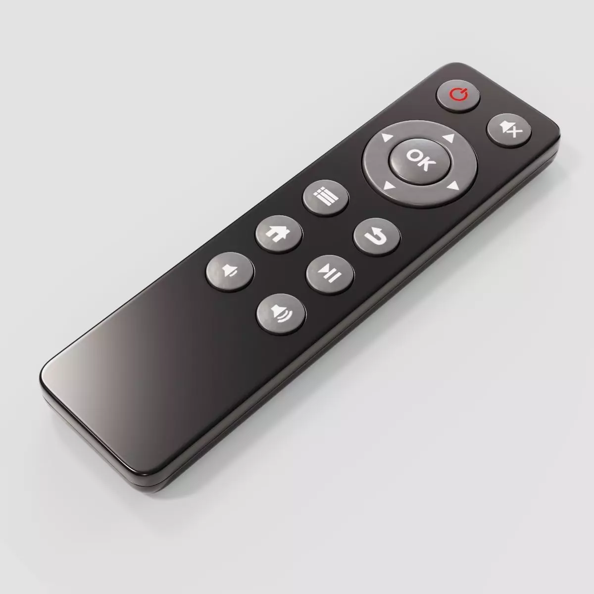 TV Remote 3D model_0