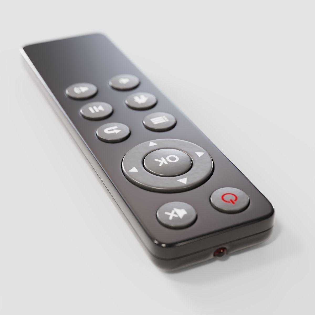 TV Remote 3D model_4