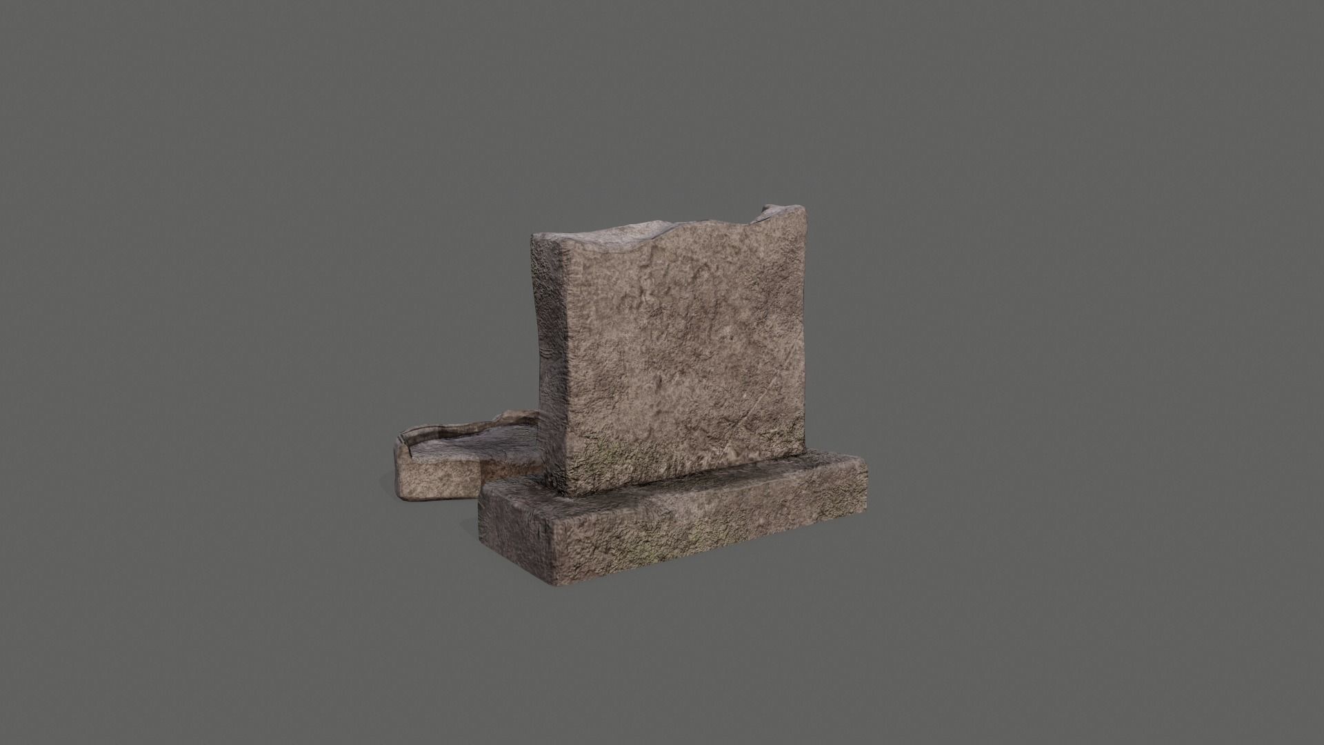 Tombstone PBR asset 3D model_4