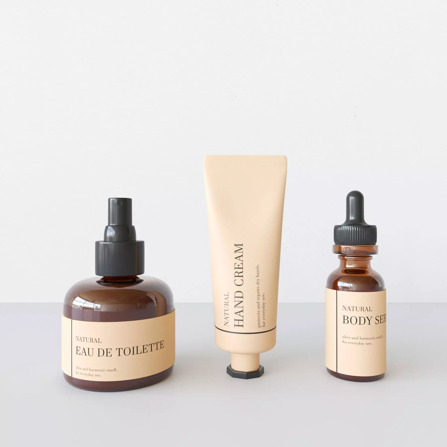 Body Care Set Small 3D model_0