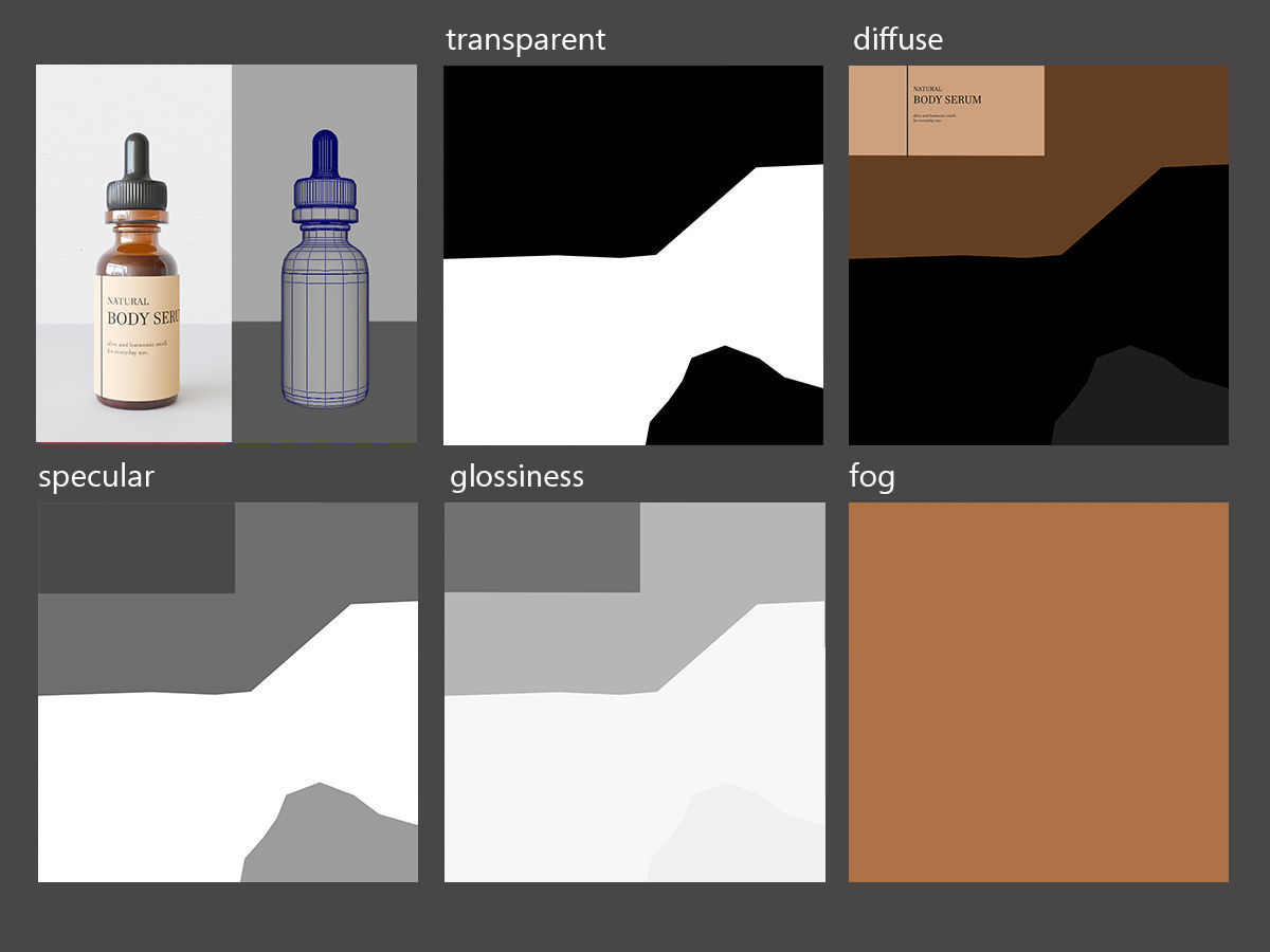 Body Care Set Small 3D model_5