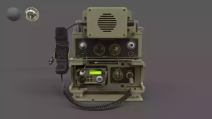 Military Radio Barrett PRC-2082  3D model