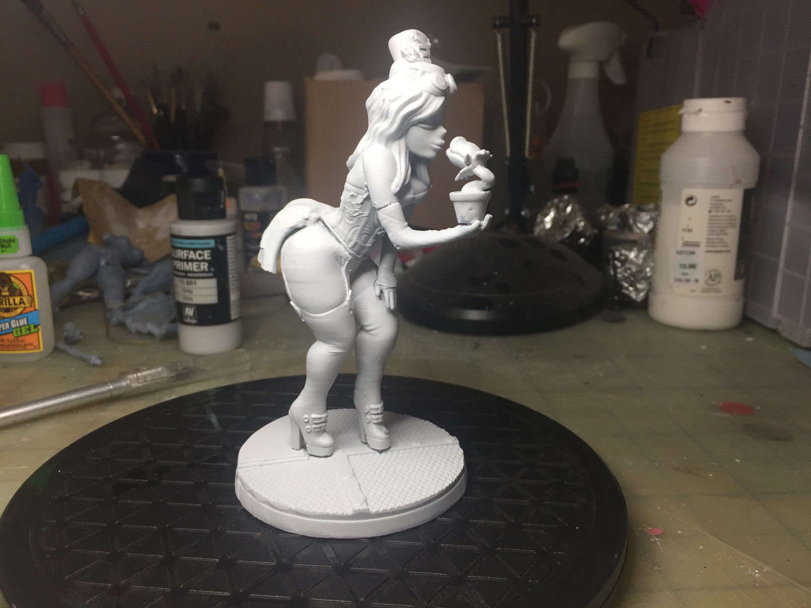 Poison Ivy Steampunk Pinup 3D print model_33