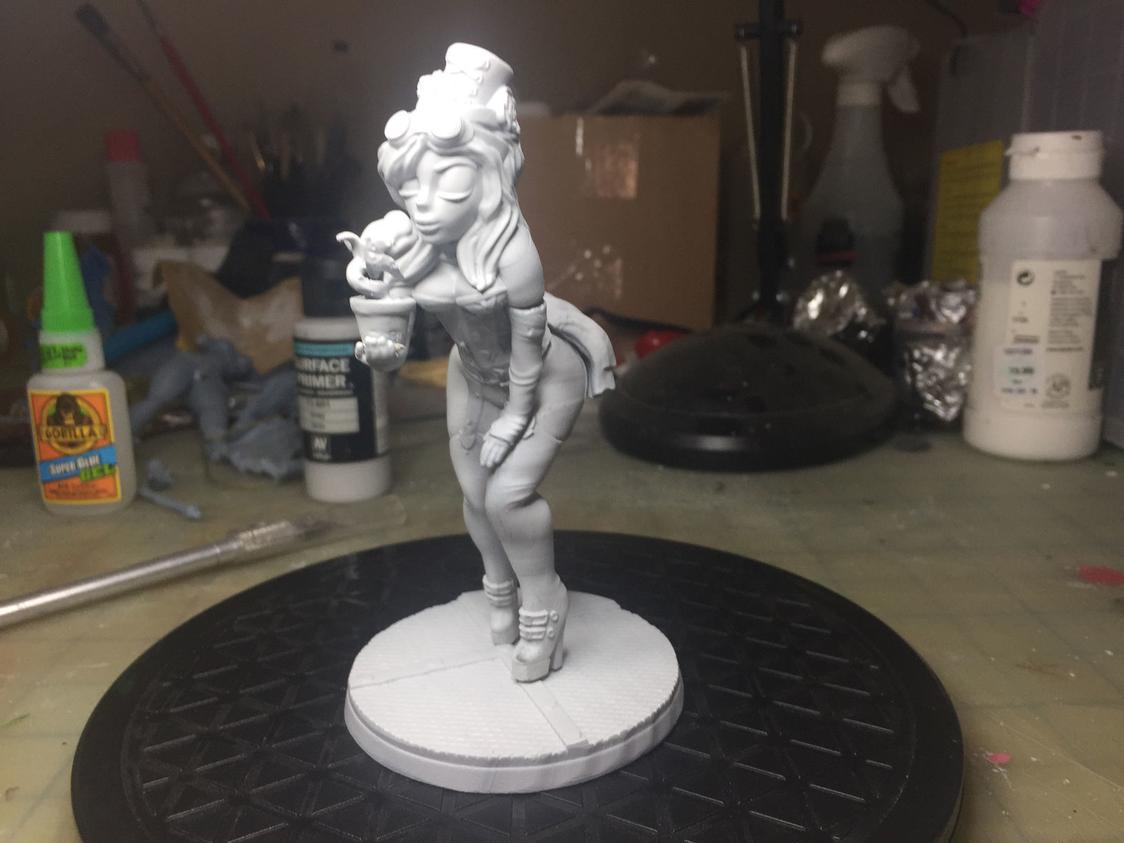 Poison Ivy Steampunk Pinup 3D print model_34