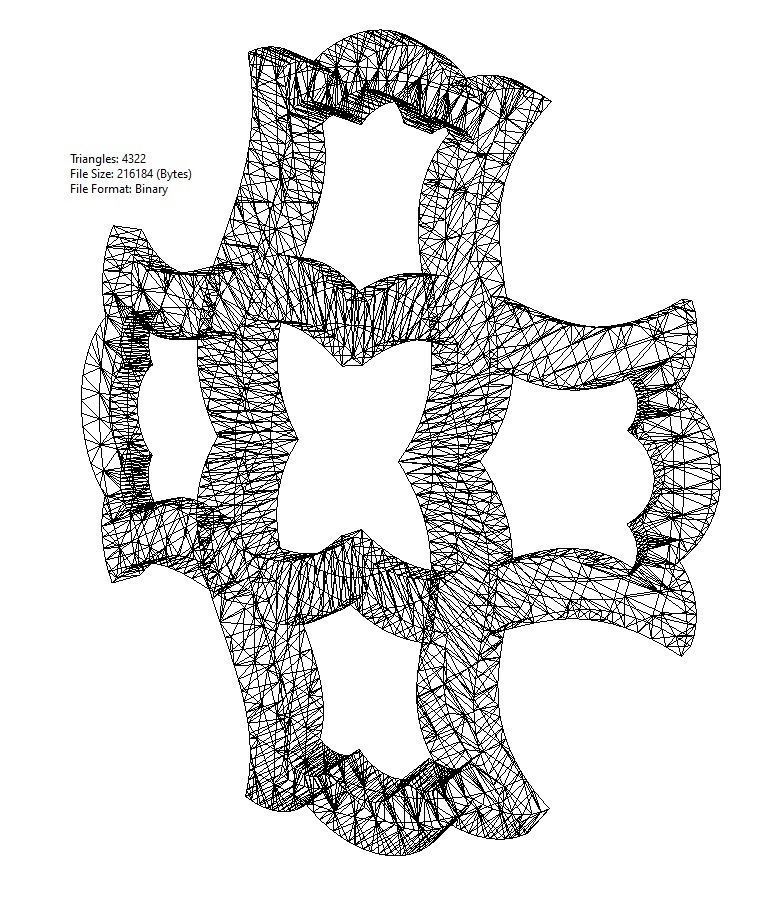 Arabian pattern rounded pendants and earrings  3D print model_22