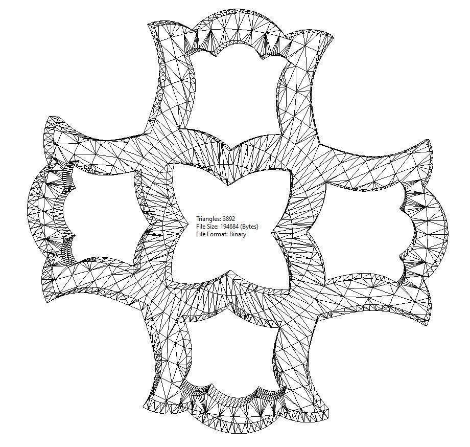 Arabian pattern rounded pendants and earrings  3D print model_21