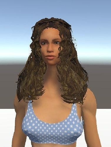 Unity Humanoid Model Female 011 Free 3D model