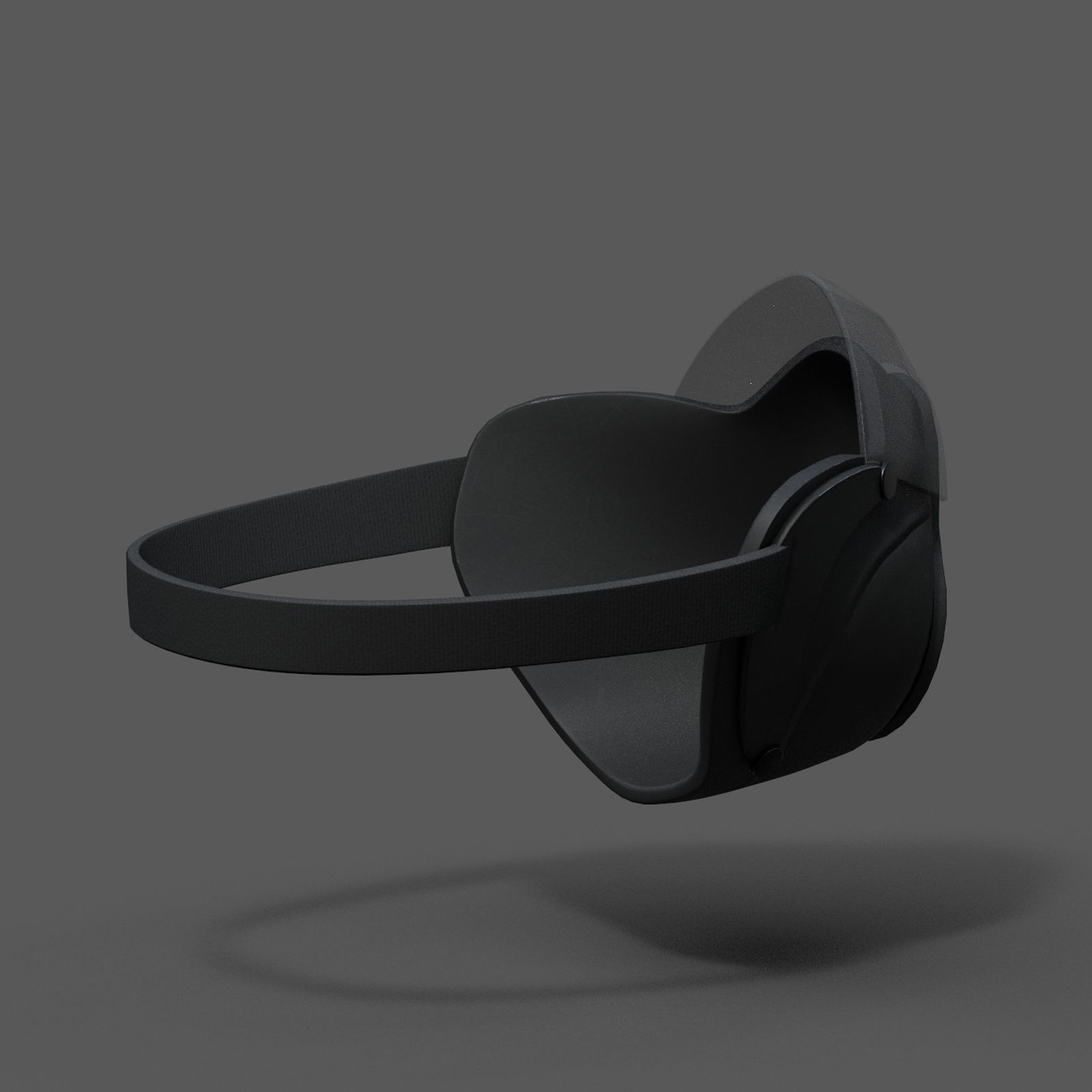 Gas mask protection futuristic technology fantasy  Low-poly 3D model_7