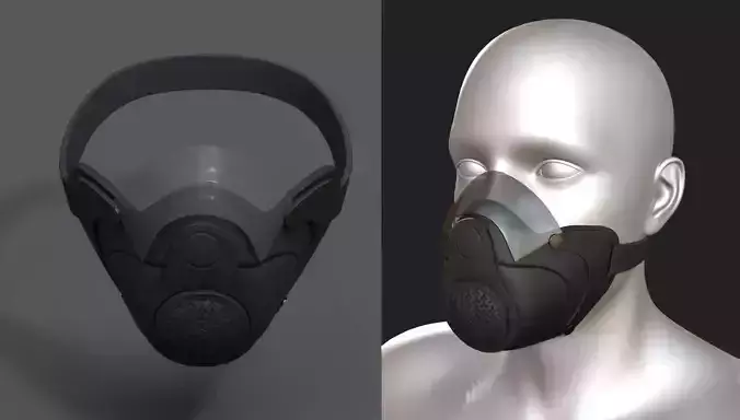Gas mask protection futuristic technology fantasy 