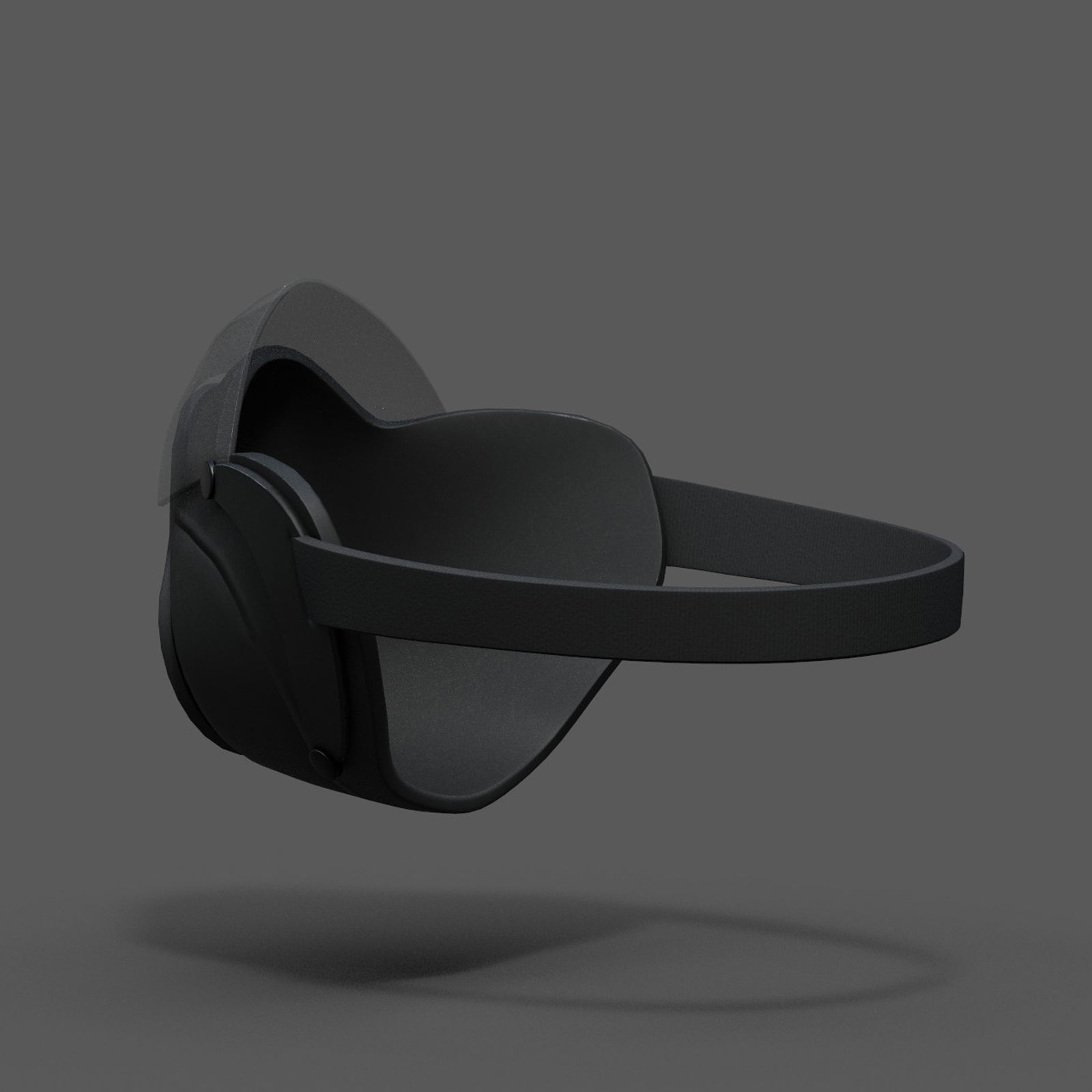 Gas mask protection futuristic technology fantasy  Low-poly 3D model_8