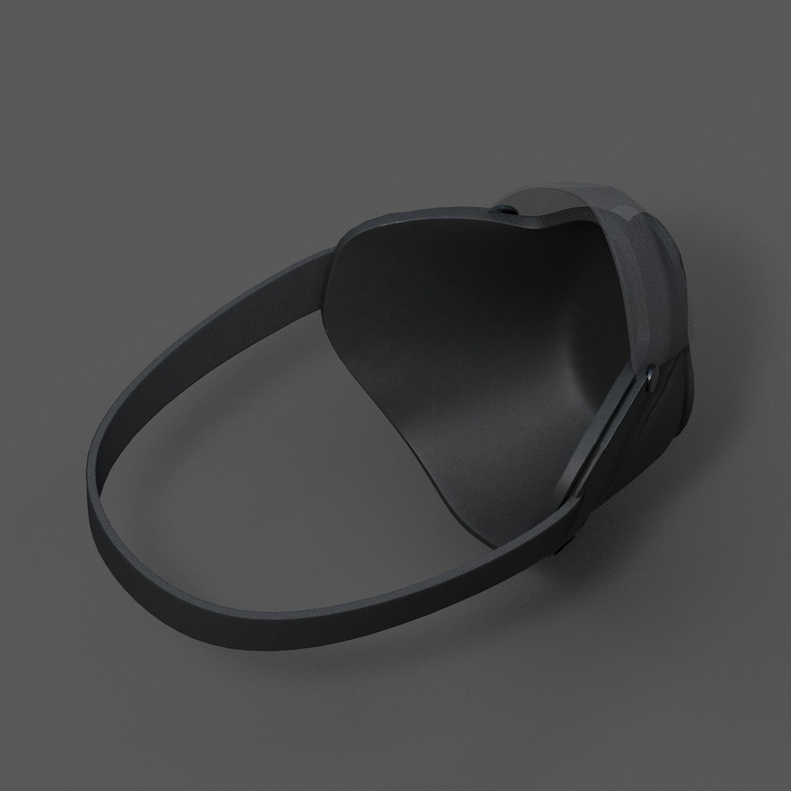 Gas mask protection futuristic technology fantasy  Low-poly 3D model_6