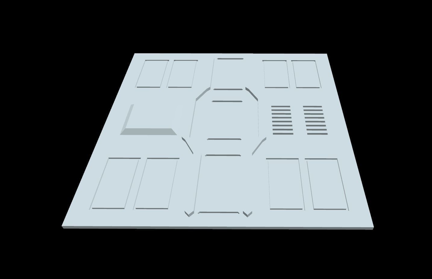 Sci-fi Panel Pack Low-poly 3D model_9