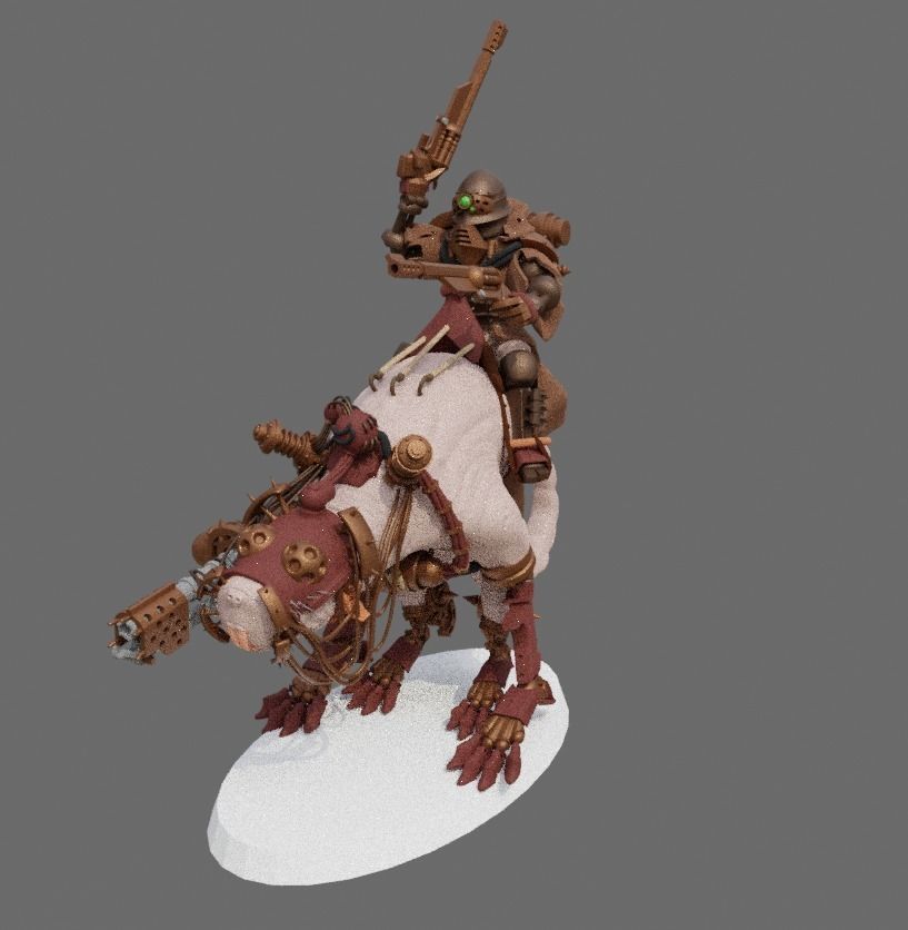 Dark Mech Rat Riders 3D print model_9