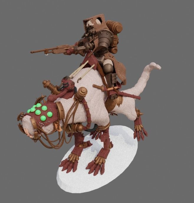 Dark Mech Rat Riders 3D print model_4