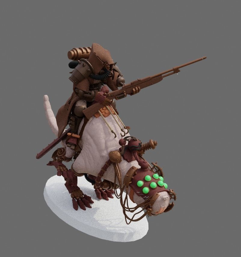 Dark Mech Rat Riders 3D print model_2