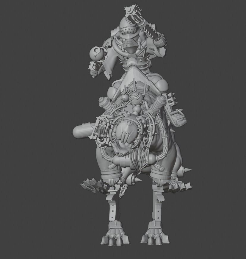 Dark Mech Rat Riders 3D print model_11
