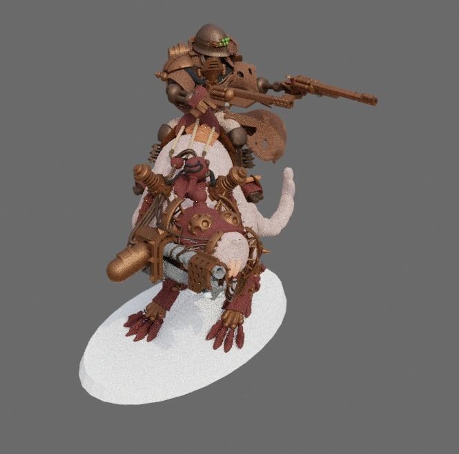 Dark Mech Rat Riders 3D print model_8