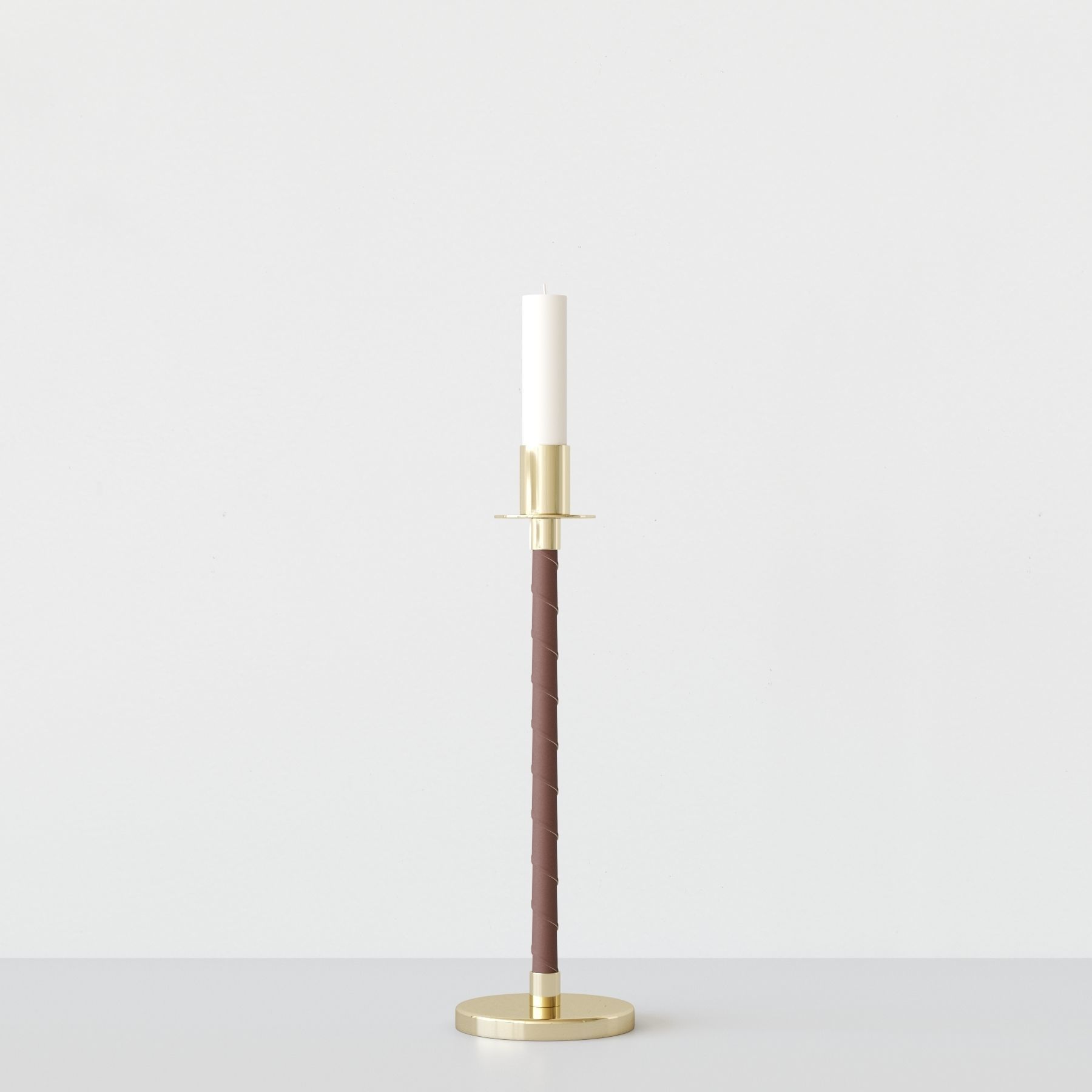 Candleholder Leather
