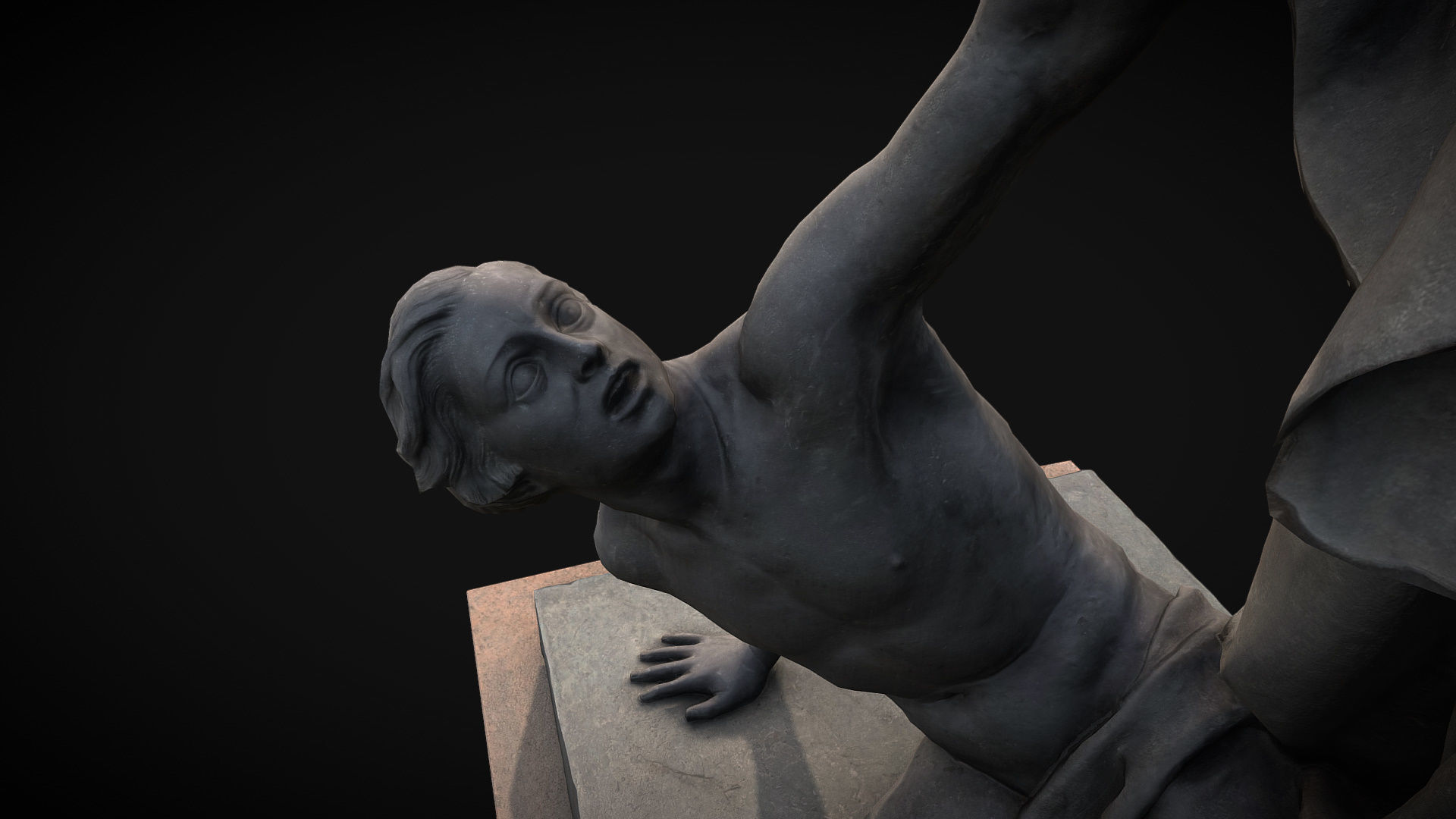 Saint-Petersburg Taming of horses  Anichkov bridge Low poly Low-poly 3D model_9