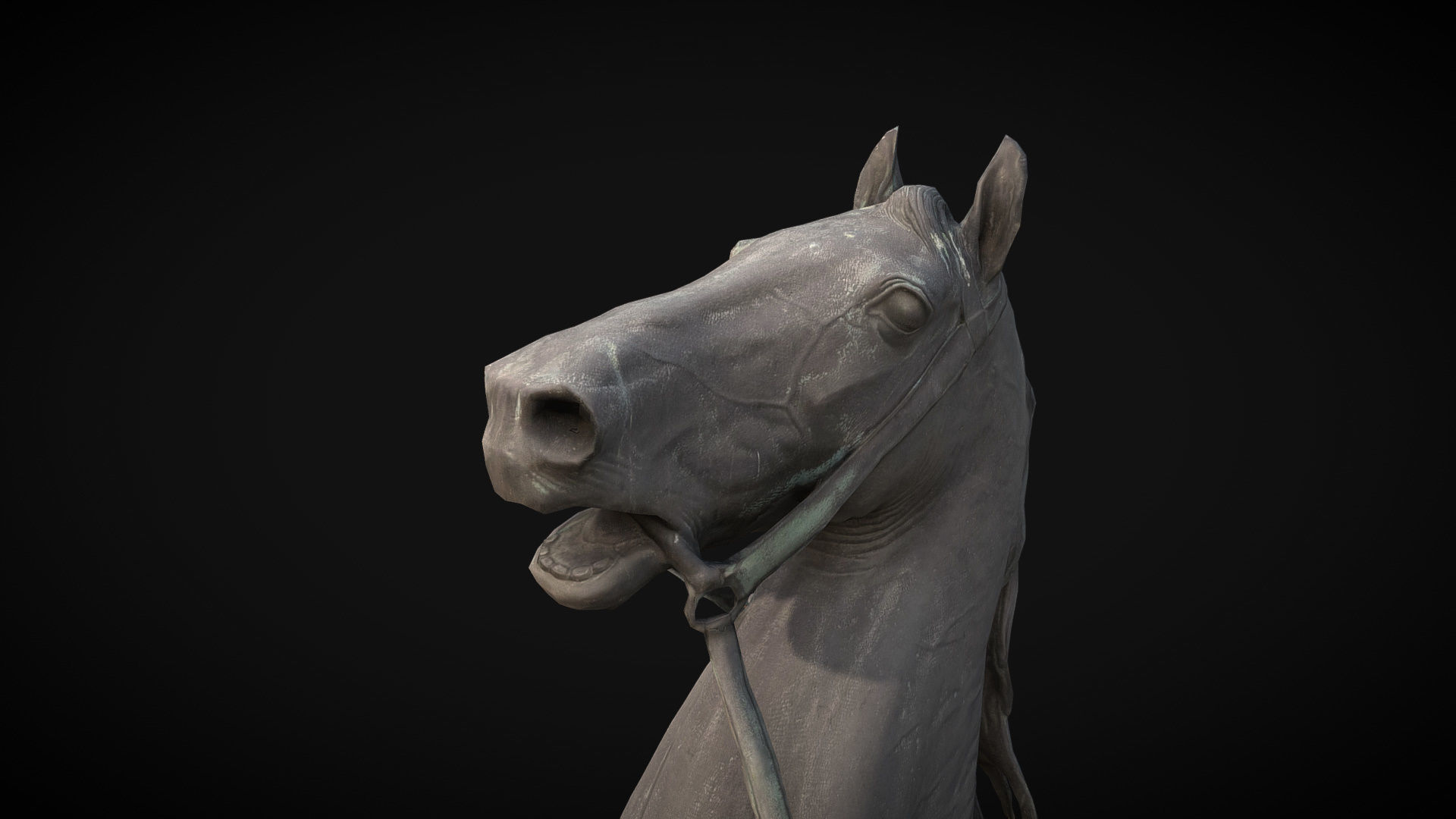 Saint-Petersburg Taming of horses  Anichkov bridge Low poly Low-poly 3D model_5