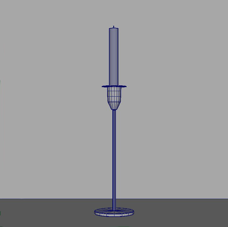 Candleholder Modern 3D model_1