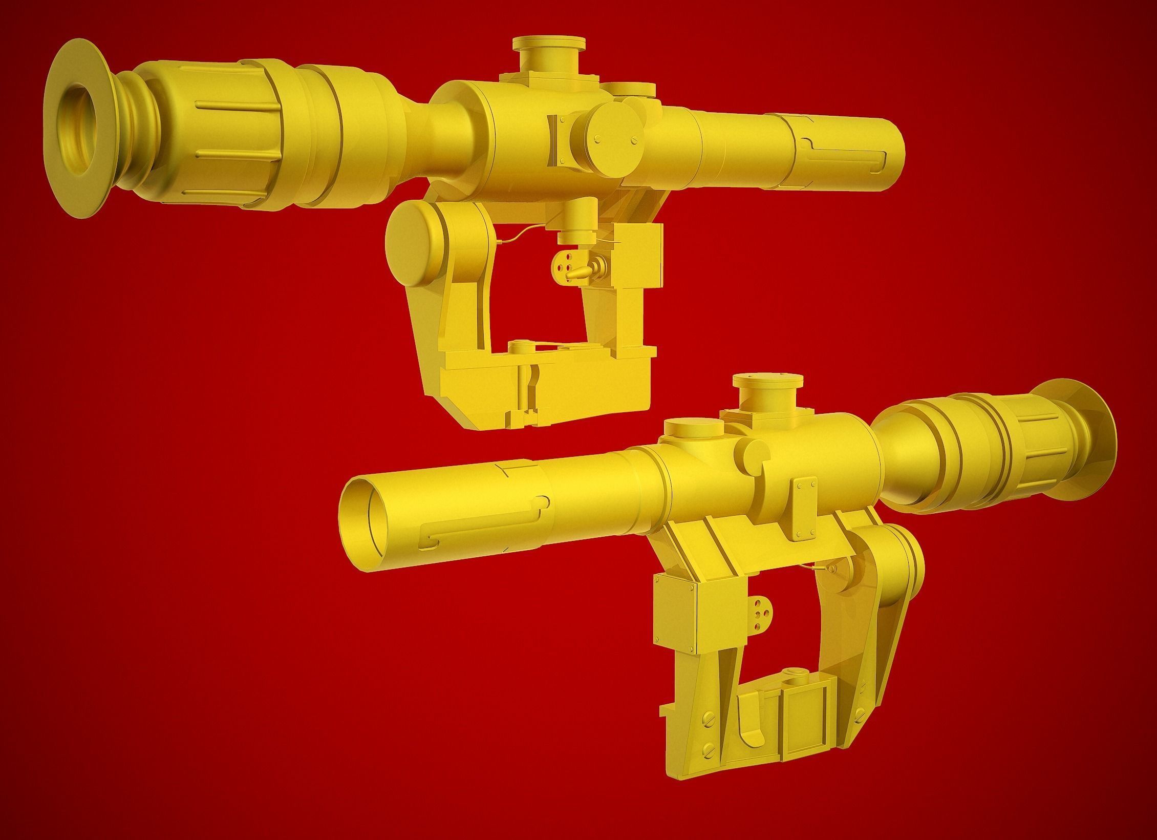 VSS Vintorez Low-poly 3D model_17