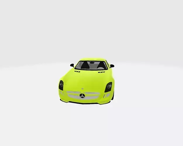  yellow Mercedes SLS AMG Electric Drive