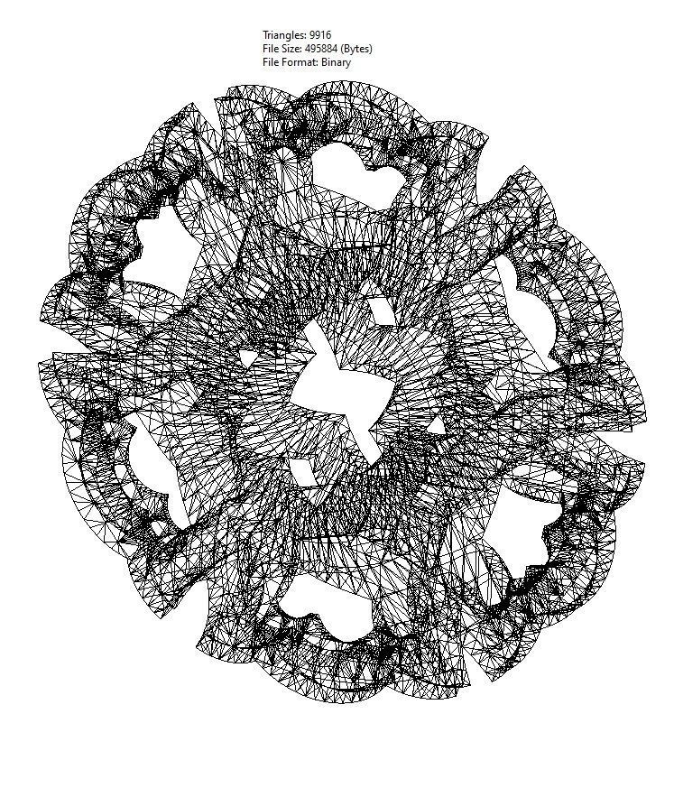 Double sided arabian pattern  pendants and earrings  3D print model_21