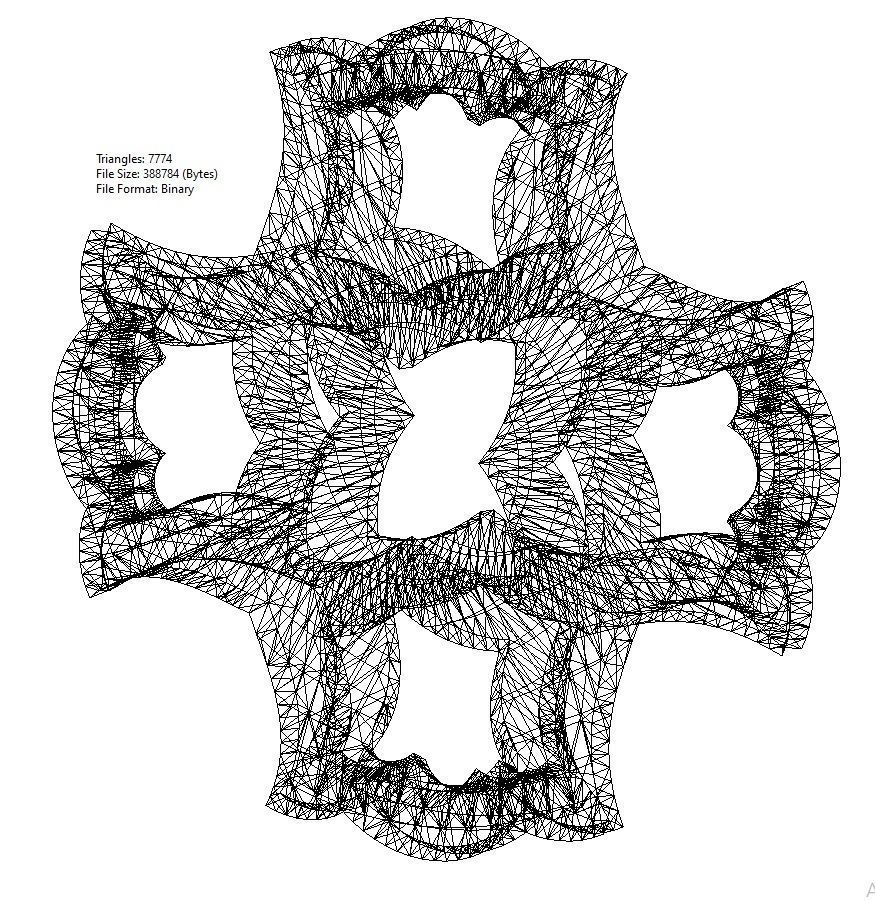 Double sided arabian pattern  pendants and earrings  3D print model_20