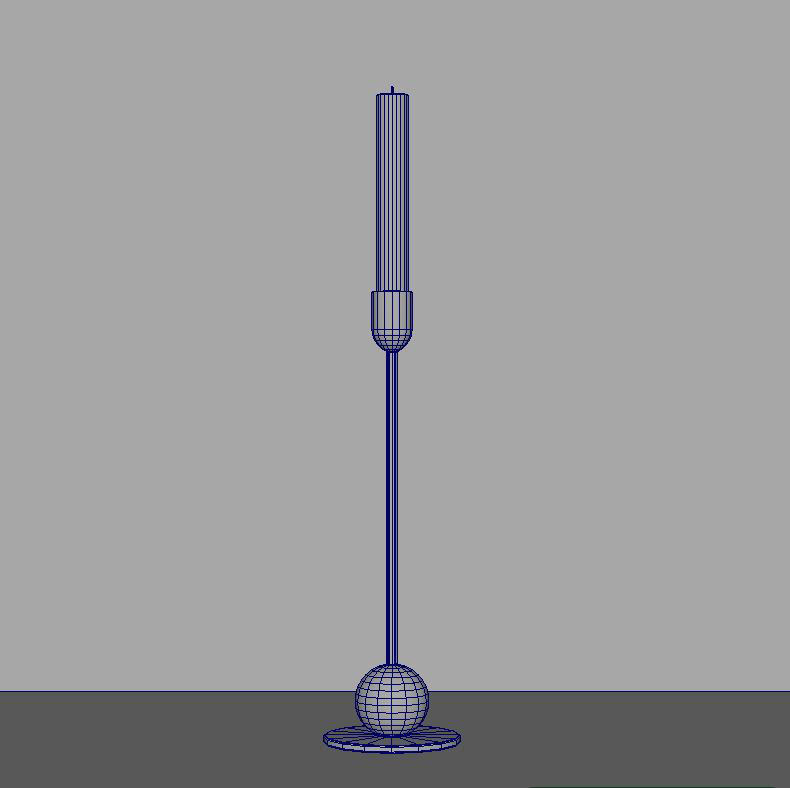 candleholder sphere 3D model_1