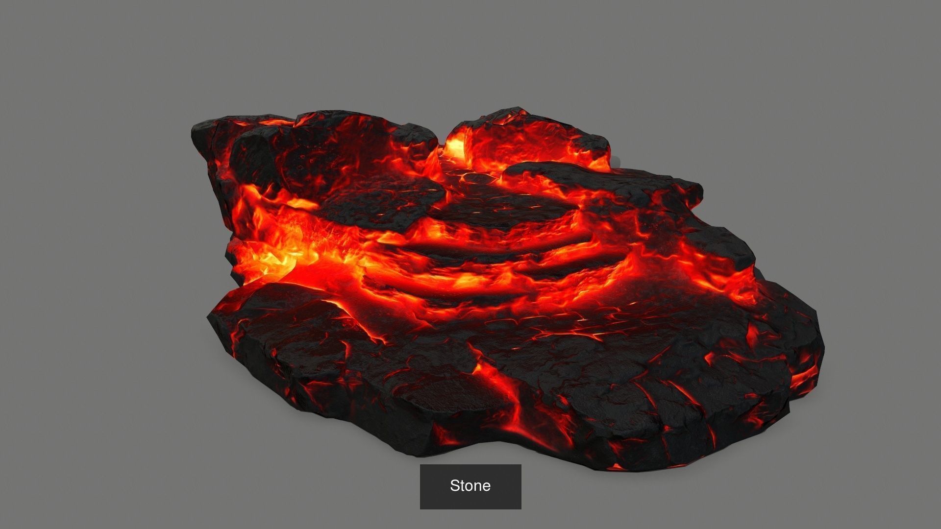 Lava Rock Set 3D Model Collection_3