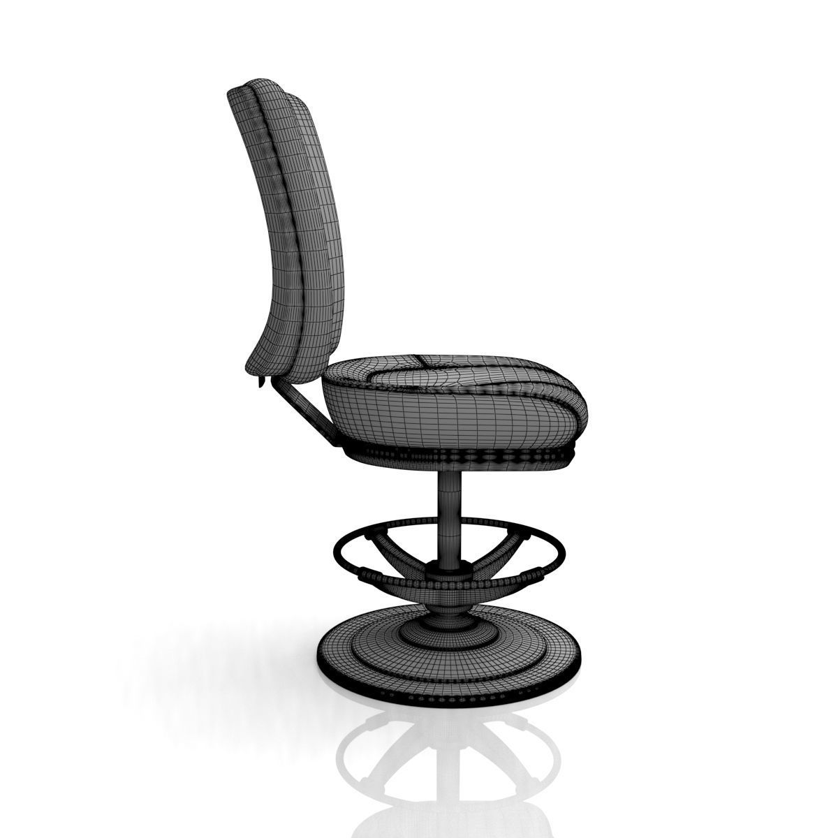 Neptune Bar Stool 3D model_11