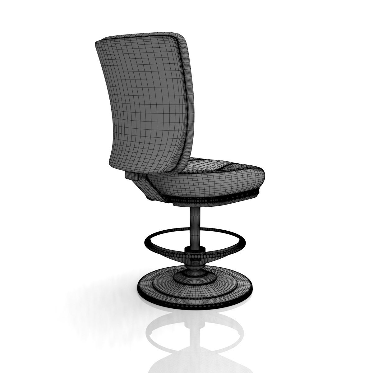 Neptune Bar Stool 3D model_6